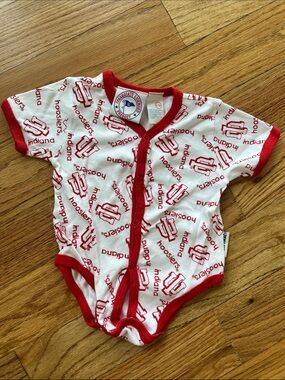 IU Infant Red & White Indiana Hoosiers One-Piece Bodysuit Collegiate License